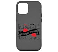Introverti mais prêt à discuter du vrai crime Coque pour iPhone 12/12 Pro