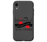 Introverti mais prêt à discuter du vrai crime Coque pour iPhone XR
