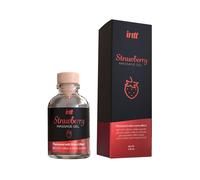 Gel de Massage Embrassable Chauffant Fraise 30 ml
