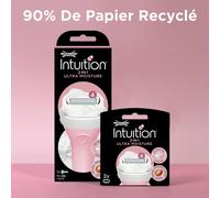 - Intuition 2in1 Ultra Moisture - Lames De Rasoir Pour Femme - Pack De 5 Lames + Manche