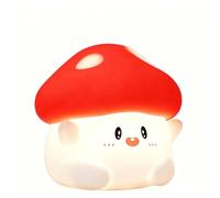 INTUPGD Champignon Veilleuses pour Enfants, Silicone Lampe de Chevet avec USB Rechargeable Peut être Chronométré, Cadeaux pour Bébé Garcon Fille Adulte Chambre Décoration Nouveau-né