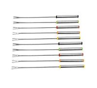 INTVN Roasting Sticks Marshmallow, Set of 12 Kabob Skewers Marshmallow Sticks 9.5 inch Not Expandable Forks for BBQ at The Campfire