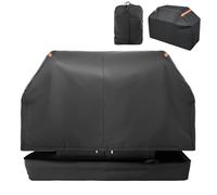 INTYSAM Housse de barbecue brevetée entièrement fermée pour barbecue extérieur de 132,1 cm, 2 en 1, très résistante, 600D, imperméable, résistante aux animaux, compatible avec Weber, Char-Broil