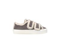 Inuikii - Bottes Urbaines Grises à Velcro Shearling Low - Femme - Chaussures - Gris - Taille: 38 EU