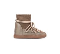 Inuikii - Bottine à Talon Compensé en Cuir Taupe - Femme - Chaussures - Beige - Taille: 39 EU
