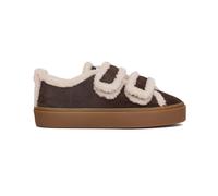 Inuikii - Shearling Low Velcro - Femme - Chaussures - Brun - Taille: 39 EU