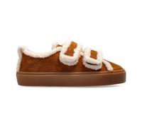 Inuikii - Shearling Low Velcro - Femme - Chaussures - Brun - Taille: 41 EU
