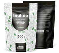Inuline en Poudre 1500 g (1,5 kg) - Issue de la Racine de Chicorée - Source Naturelle de Fibres - 100% Vegan - Produite en Allemagne - Sans Additifs