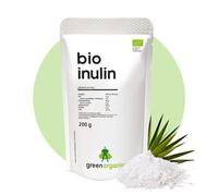 Inuline en poudre bio 200 g | Fibre d'agave | Bonne solubilité dans l'eau | Idéal pour les boissons et pour la cuisine et la pâtisserie (200 g, inuline)