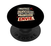 Inutile de me dire ce Que Je Dois Faire - Humour Rebelle PopSockets PopGrip Adhésif