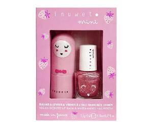 Inuwet Coffret Duo Baume Vernis Fraise 3,5g + 5ml