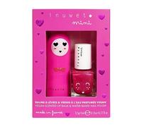 Inuwet Mini Coffret Baume à Lèvres & Vernis à l'Eau Cerise Fraise