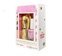 Inuwet Mini Coffret Cadeau, Baume à Lèvres Doré et Vernis à Ongles Rose, Kit de Maquillage Végan, 3,5g + 5ml