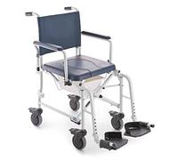 Invacare Chaise de Douche et WC Mobile Pliable avec Toilettes