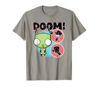 Invader Zim Gir in Dog Suit Doom Piggy Robot Circles T-Shirt