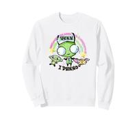 Invader Zim Gir Monkey and Chihuahua Rainbow Aesthetic Sweatshirt