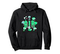 Invader Zim Gir Text Design Slime Letters Funny Faces Sweat à Capuche