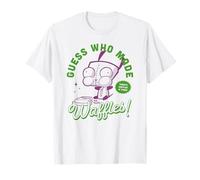 Invader Zim Guess Who Made Waffles! Gir Distressed T-Shirt