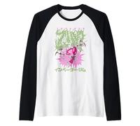 Invader Zim Heavy Metal Kanji Portrait Vintage Cartoon Manche Raglan