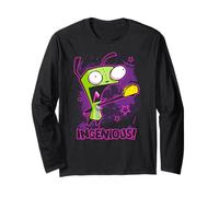 Invader Zim Ingenious Taco Gir Y2K Cartoon Manche Longue