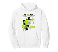 Invader Zim Irken Robot Gir Neon Green Sweat à Capuche