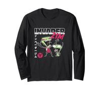 Invader Zim Maniacal Laugh Zim and Gir Y2K Cartoon Manche Longue