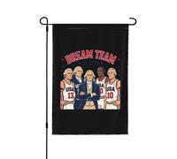 Invaincu depuis 1776 - Drapeau de jardin humoristique 30 x 45 cm, bannière double face pour toutes les saisons