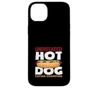 Invaincu Hot Dog Lover Eating Champion Coque pour iPhone 14 Plus