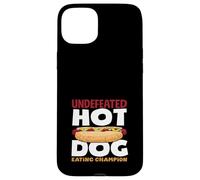 Invaincu Hot Dog Lover Eating Champion Coque pour iPhone 15 Plus