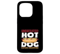 Invaincu Hot Dog Lover Eating Champion Coque pour iPhone 15 Pro