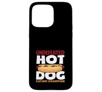 Invaincu Hot Dog Lover Eating Champion Coque pour iPhone 15 Pro Max