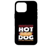 Invaincu Hot Dog Lover Eating Champion Coque pour iPhone 16 Pro Max