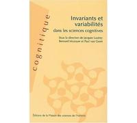 Invariants et variabilités dans les sciences cognitives