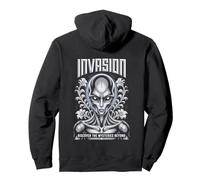 Invasion Alien Encounter SciFi Mystère Cosmique Au-delà du futur Sweat à Capuche