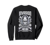 Invasion Alien Encounter SciFi Mystère Cosmique Au-delà du futur Sweatshirt