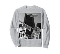 Invasion d'ovnis extraterrestres et de dinosaures, Détroit, Michigan Sweatshirt