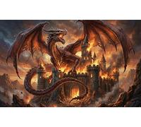 Invasion du Dragon vicieux Puzzle en Bois 1000 Pièces Adultes Et Enfants,Jeu Éducatif,Premium,Bois,Dès 14 Ans,Casse-tête,Déco Murale, Anti-Stress,Détente,Défi (75x50cm)