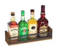Invech Organiseur de sirop de café, 4 bouteilles, étagère de sirop de café pour cuisine, station de café, organisateur de bouteilles à 1 niveau pour plan de travail, vin, liqueur
