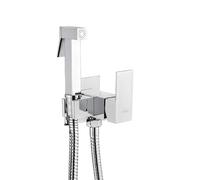 Invena mitigeur bidet avec kit de douche encastrée chrome BP-K0-B01