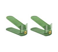 Inventaire du planificateur de chaussures, Green Color E | Substance PET transparente avec face imperméable pour un stockage visible, de place pour les petits secteurs