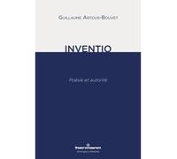 Inventio Poésie et autorité - Guillaume Artous-Bouvet - Hermann - broché - Essai