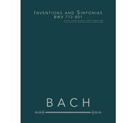 Inventions and Sinfonias BWV 772-801: piano sheet music, with fingerings