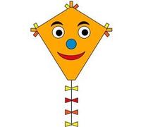 Invento cerf-volant monofil Eddy Happy Face 45 x 50 cm orange G