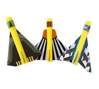 Invento jouets de lancement Stunt Planes 4-pièces Jaune G