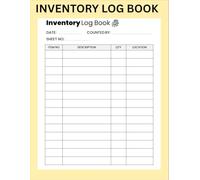 Inventory Log Book: 8.5" x 11" Inches 120+ Pages Stock Tracking Record for Small Business, Warehouse & Store Management