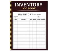 Inventory Log Book: Simple Inventory Log Notebook For Small Business and Personal Use - 100+ Pages (8.5" x 11" Inches)