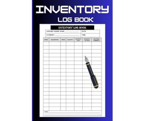 Inventory Log Book: Simplify Your Store Management - One Page at a Time | Column headers with Item, Description, Price, Quantity Purchased , In stock...perfect for small business & personal Management