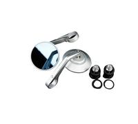 Inversant Rétroviseur 22mm 7/8 "rétroviseurs Universels D'extrémité De Barre De Moto Poignée De Vue Arrière Rétroviseur Latéral CNC Argent Rétroviseur Embout Guidon