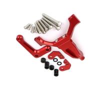 Inversé Amortisseur Accessoires Moto Modification Support D'amortisseur De Direction Support Stabilisateur Tampon De Sécurité pour MT 09 pour MT09 2024 2025(Red Bracket)