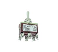 Inverseur bipolaire a levier on on 10a/250v